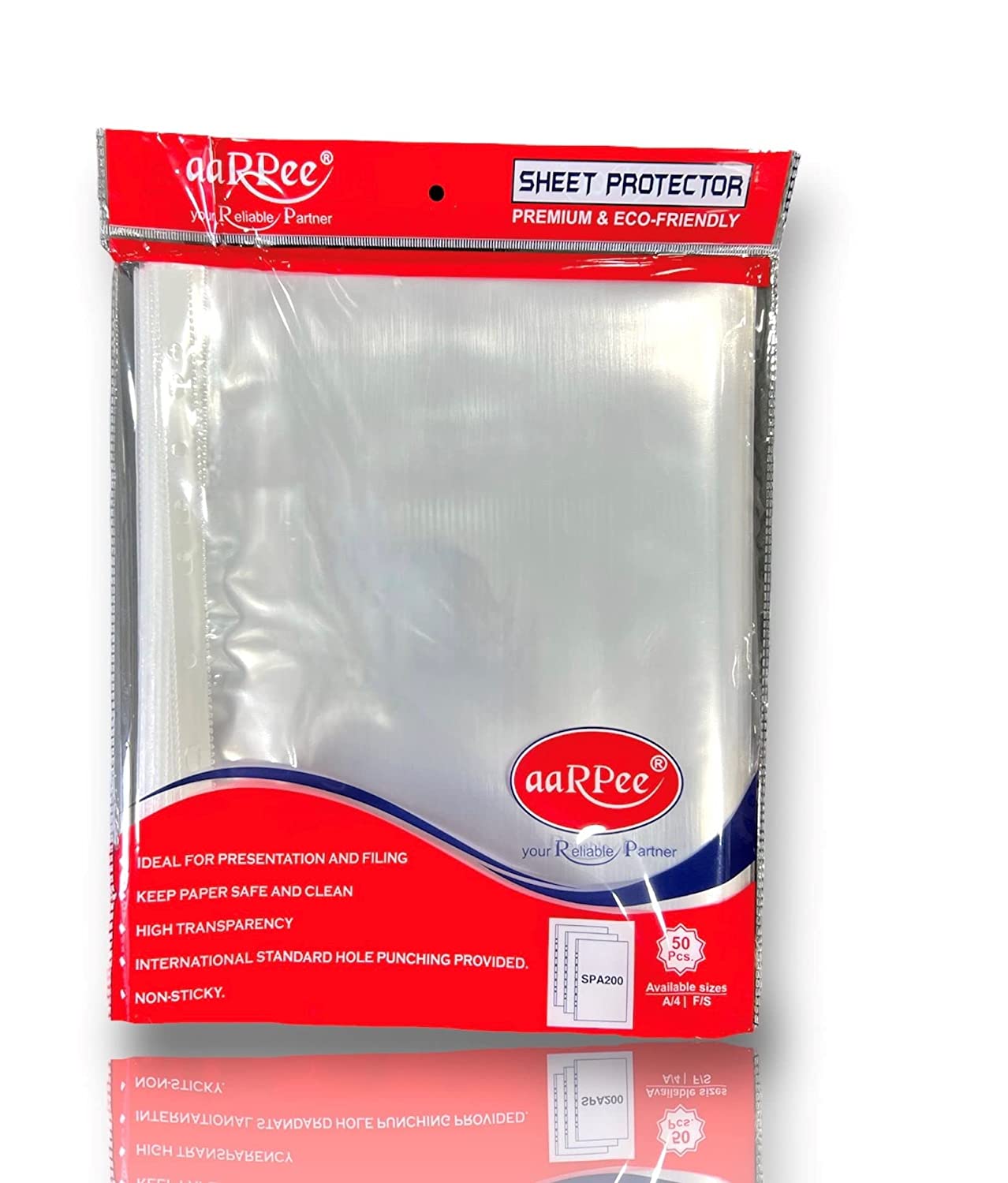 Aarpee Sheet Protector SizeA4 (50 Sheets) BookStation